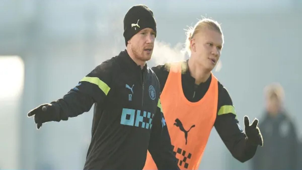 Manchester City duo Erling Haaland and Kevin De Bruyne will be looking to pick up exactly where they left off