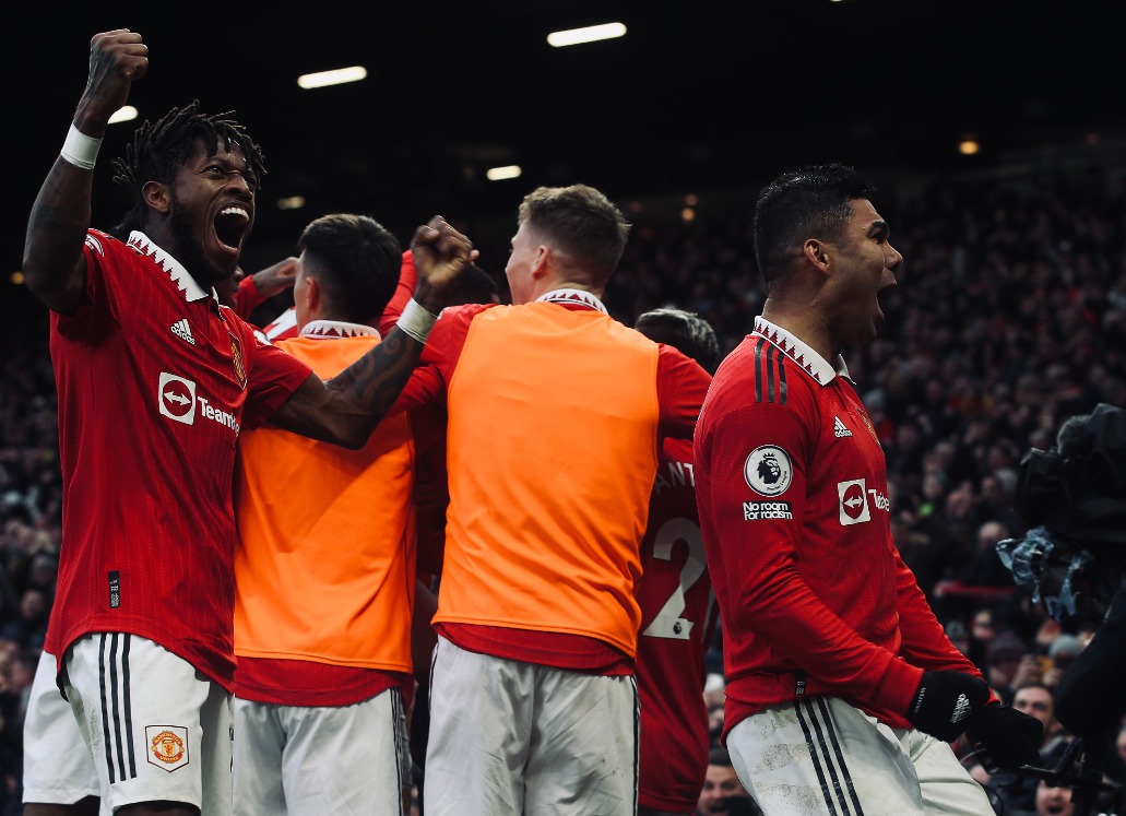 Manchester United defeated Manchester City 2-1 at Old Trafford