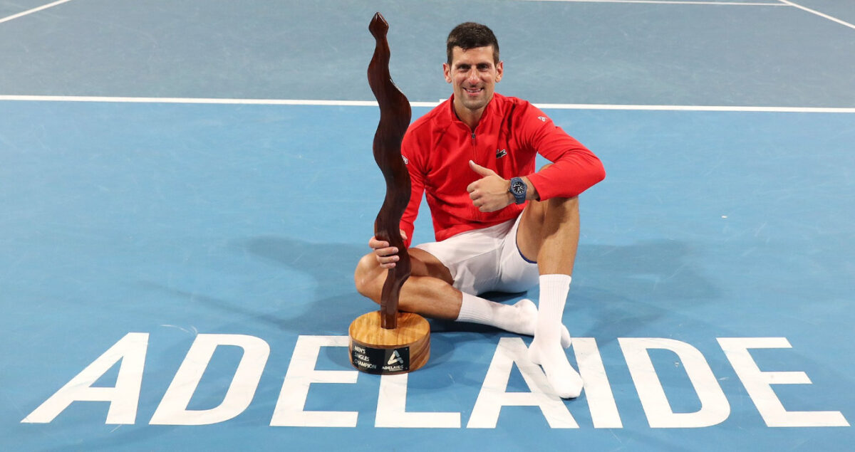 Novak Djokovic defeated Sebastian Korda 6-7 (8) 7-6 (3) 6-4 to win the Adelaide International