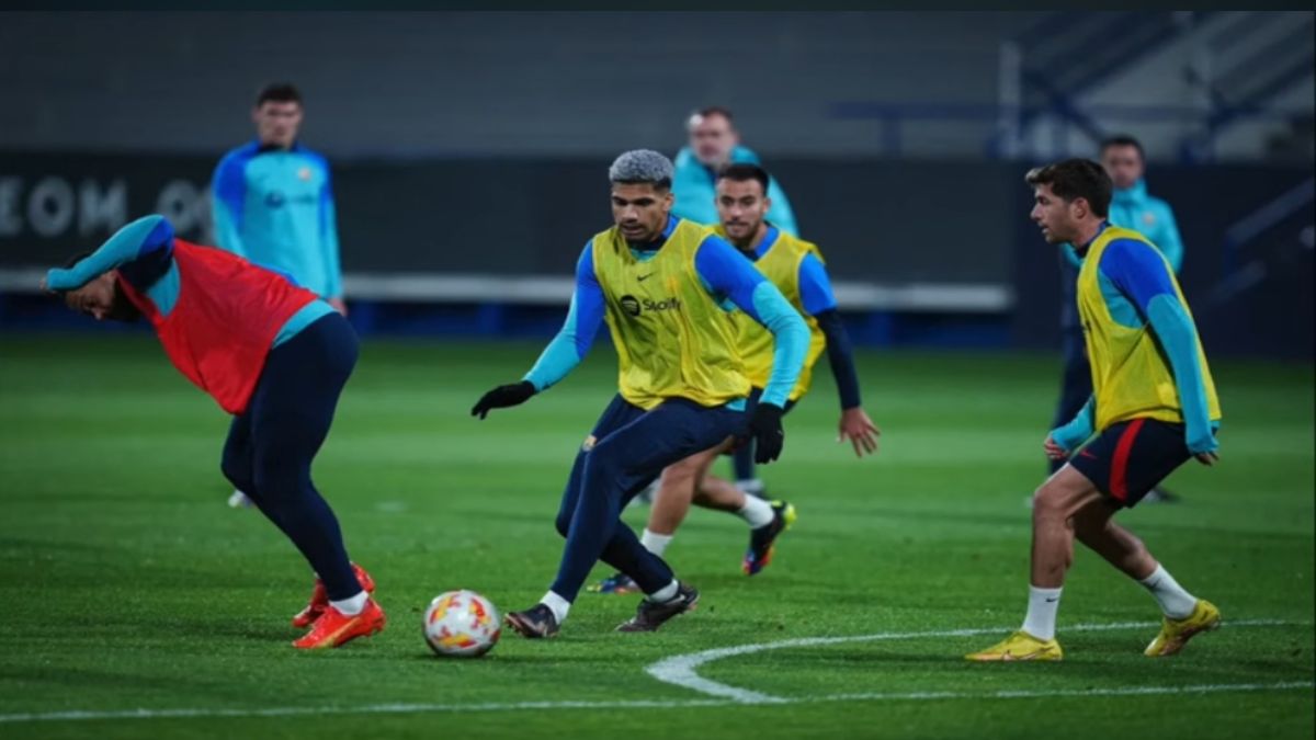 Barcelona training