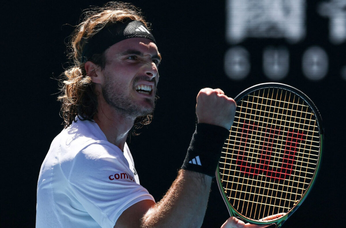 Stefanos Tsitsipas has reached the Australian Open for the first time in his career