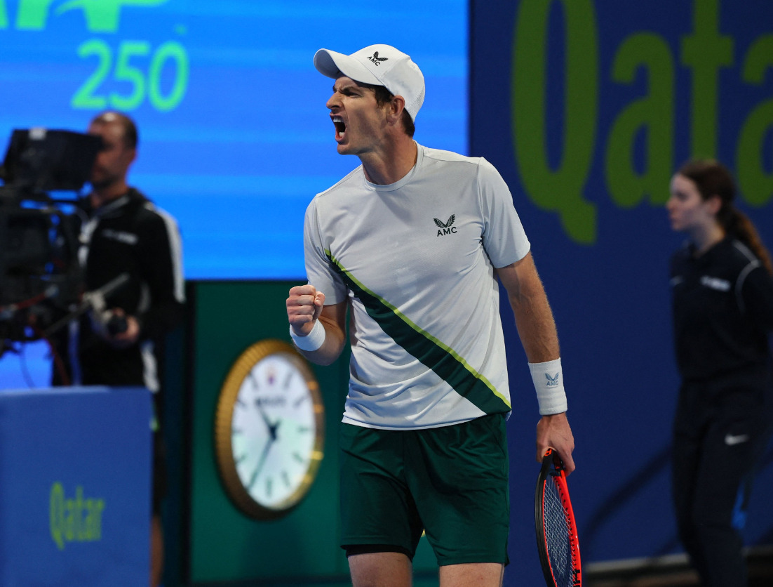 Andy Murray has reached the Qatar Open quarterfinals