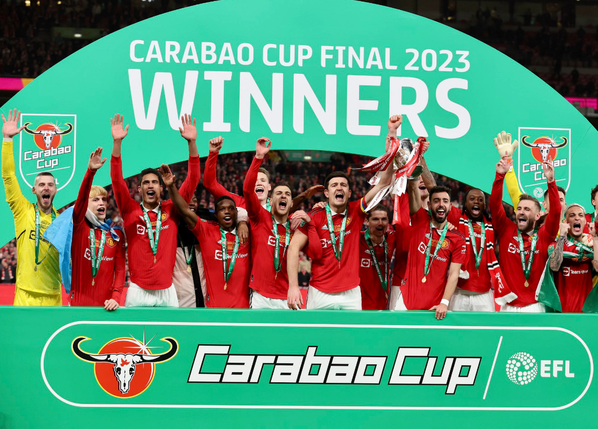 Manchester United won the Carabao Cup after defeating Newcastle at the Wembley Stadium
