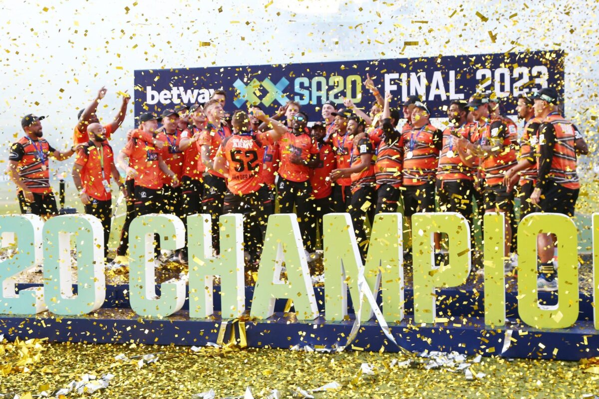 Betway SA20 champions Sunrisers Eastern Cape