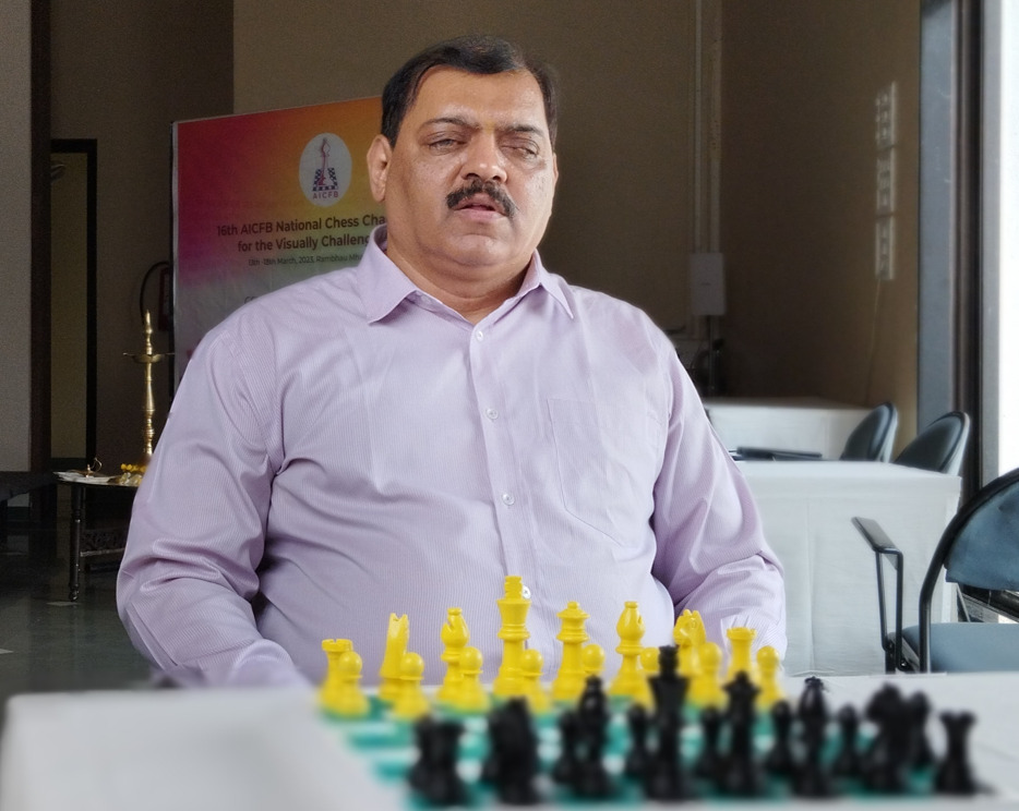 <strong>My goal is to make blind chess more accessible to the visually impaired: AICFB President Dr. Charudatta Jhadhav</strong>