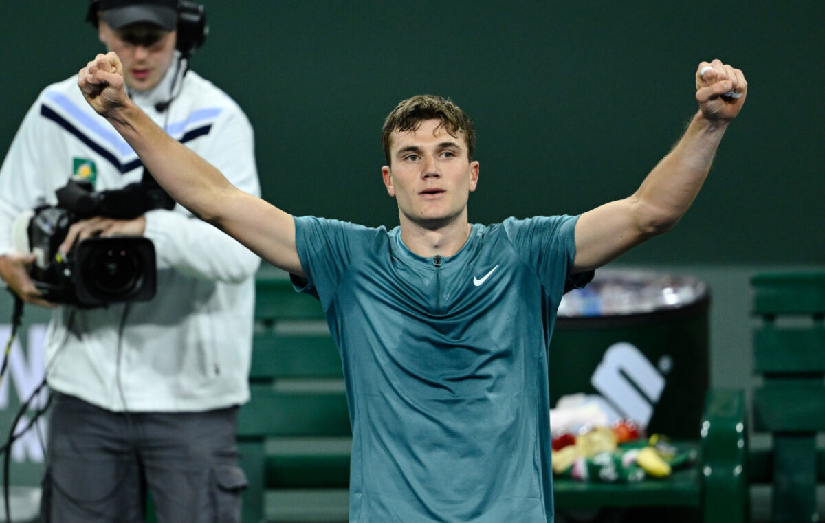 Jack Draper defeated Andy Murray in the Indian Wells