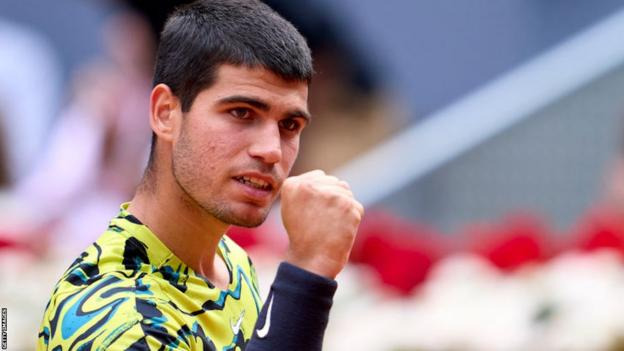 Carlos Alcaraz defeated Emil Ruusuvuori at the Madrid Open