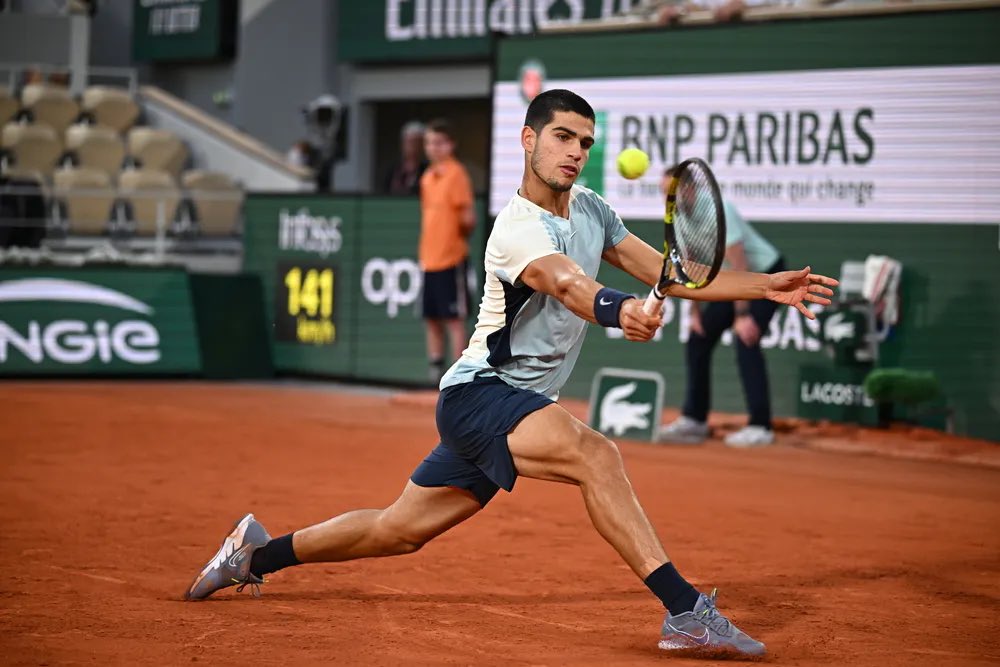 Carlos Alcaraz could face Novak Djokovic at the French Open semi-final