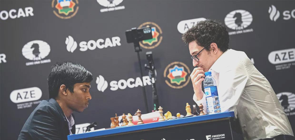Praggnanandhaa heads into tiebreakers against Caruana after sturdy draw  with white in semifinal Game 2