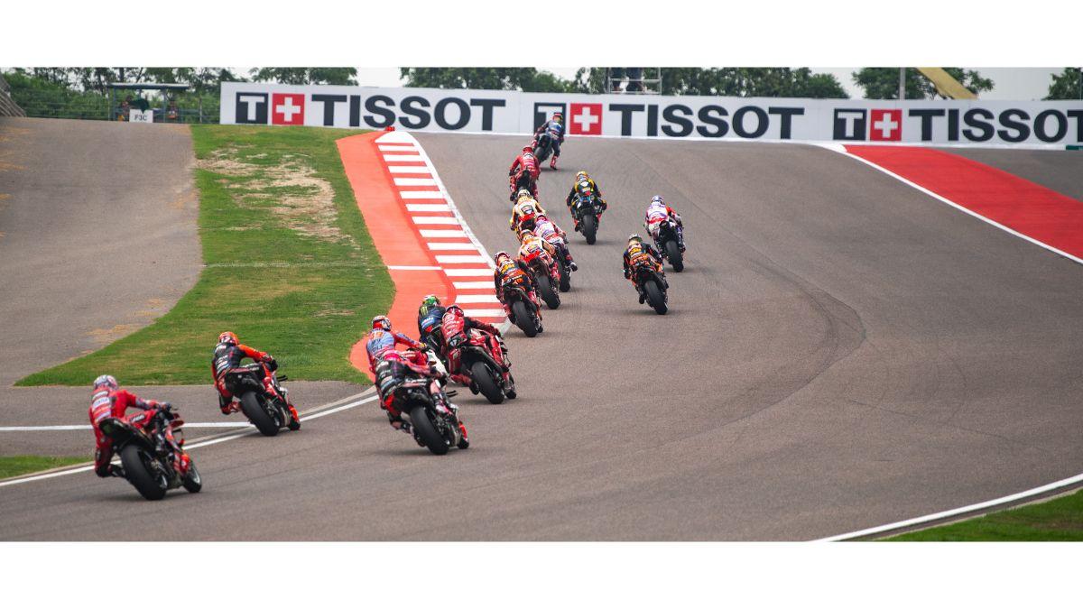Riders in action on September 24 at the IndianOil Grand Prix Of India at Buddh International Circuit in Greater Noida