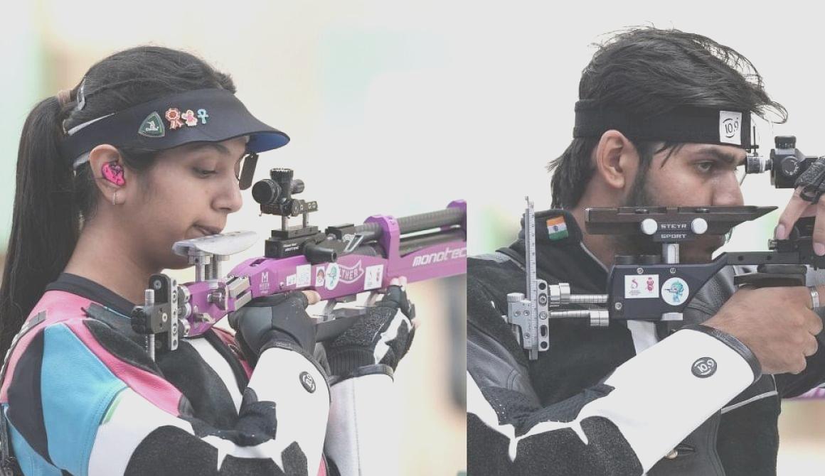 Divyansh-Ramita miss 10m mixed air rifle bronze after thrilling contest
