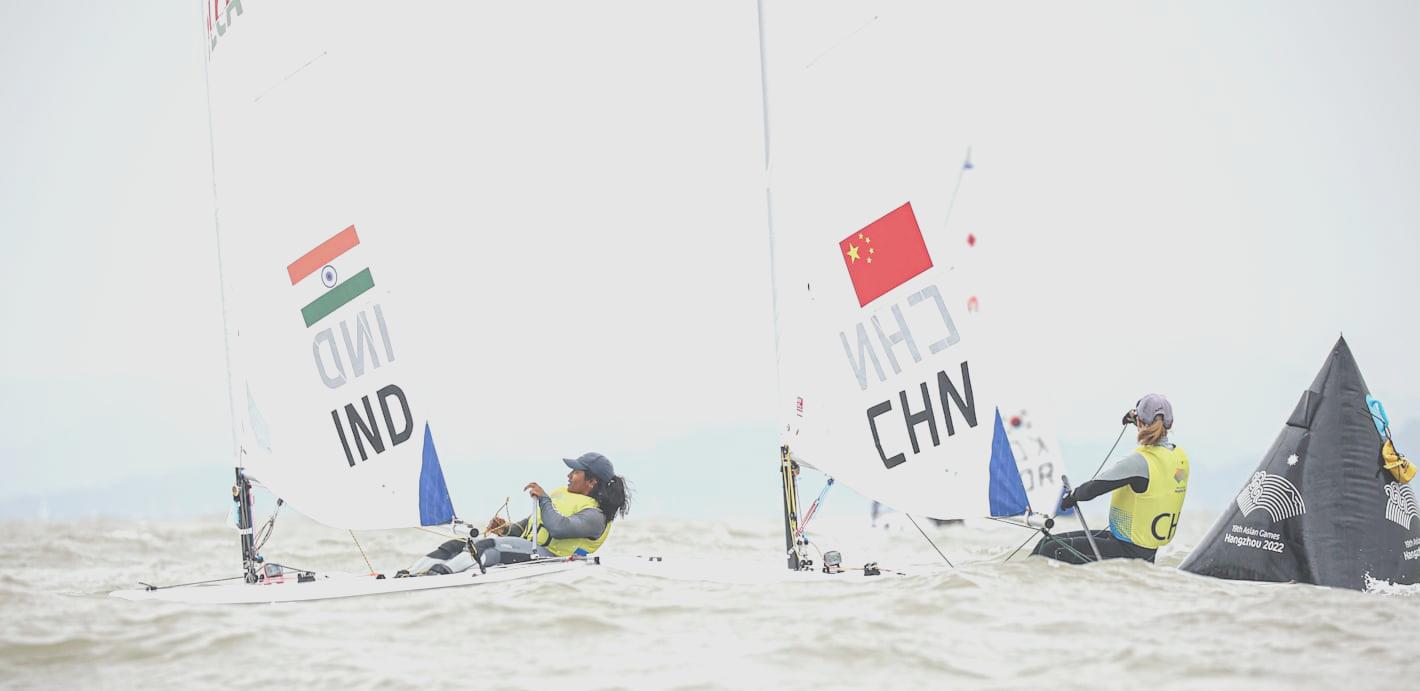 Neha Thakur, Adhvait Menon and Eabad Ali make gains in Asian Games sailing