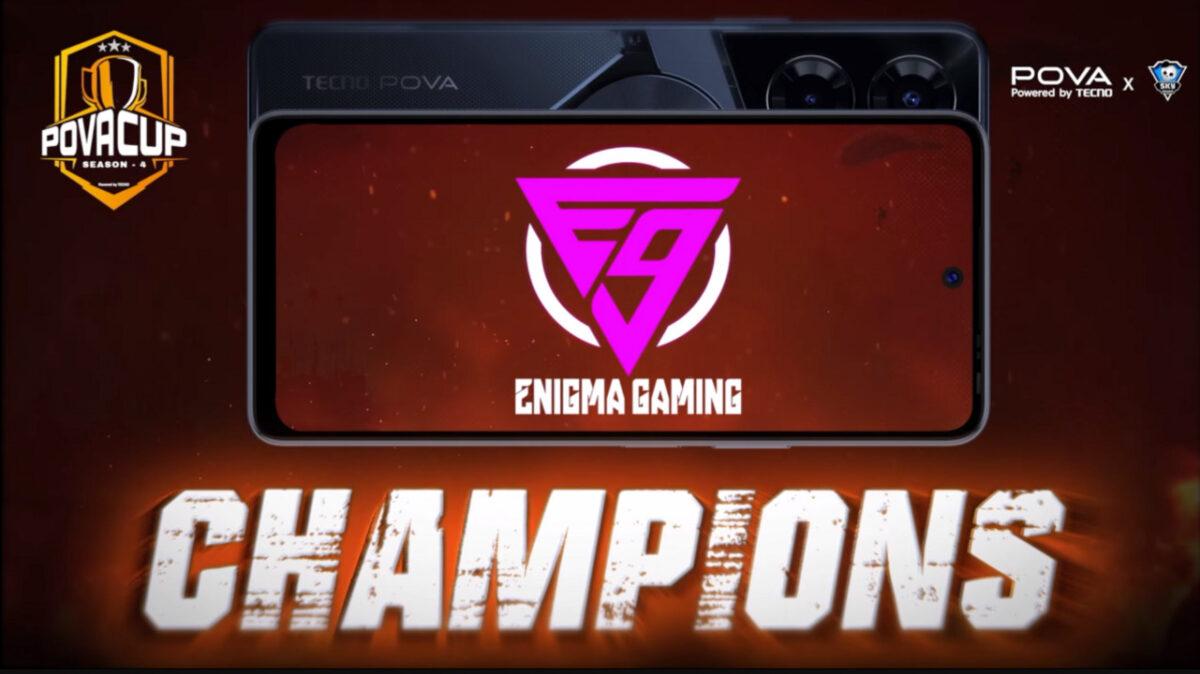 Enigma Gaming Bag Spectacular Victory At The Pova Cup Season 4 BGMI, Qualify For the Skyesports League LAN