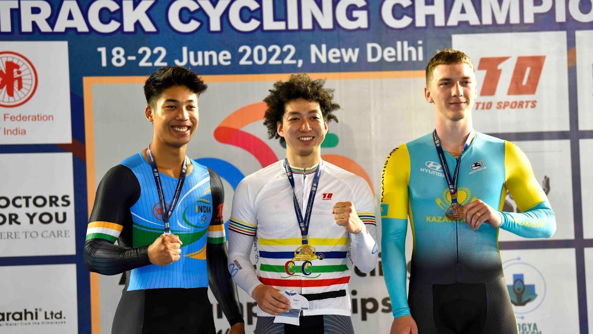 India win two para gold medals in Asian Track Cycling