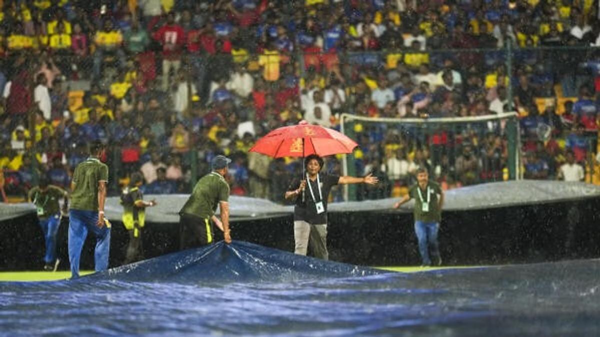Rain interrupts RCB-CSK clash after three overs of play