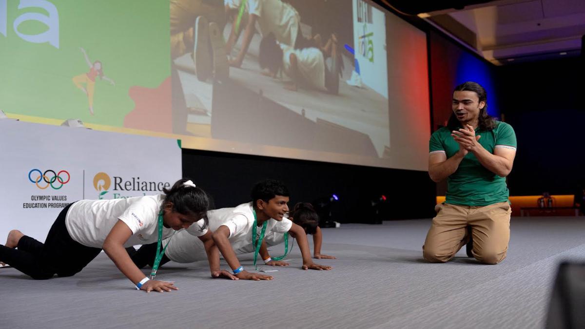 Reliance Foundation Celebrate Olympic Day with 900 children through Let’s Move India in Mumbai