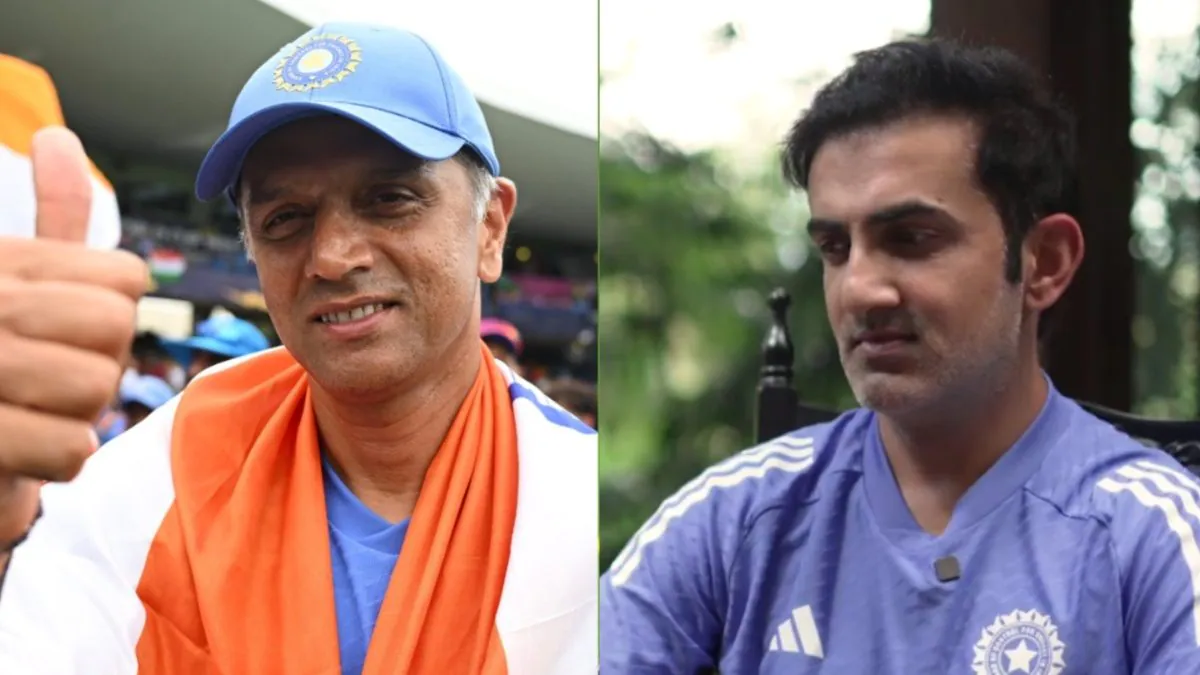 Dravid sends a touching message to his successor Gambhir wishing him luck 