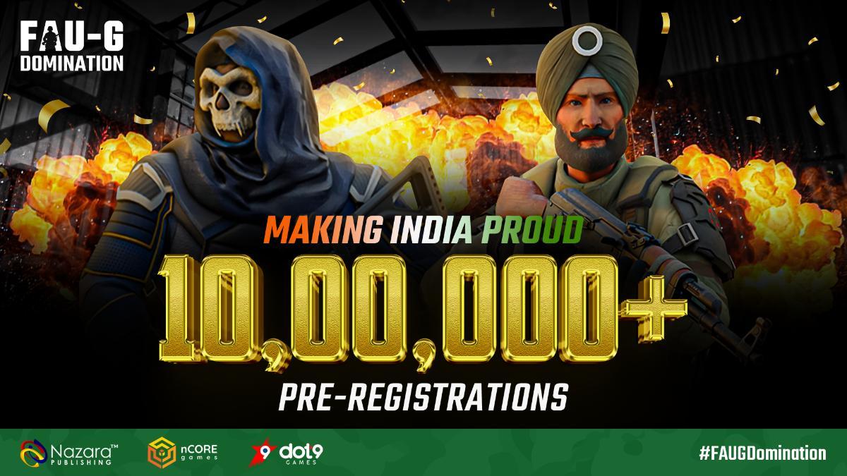 Made-in-India Game FAU-G: Domination Shatters Records with Over 1 Million Pre-Registrations in Just 3 Weeks