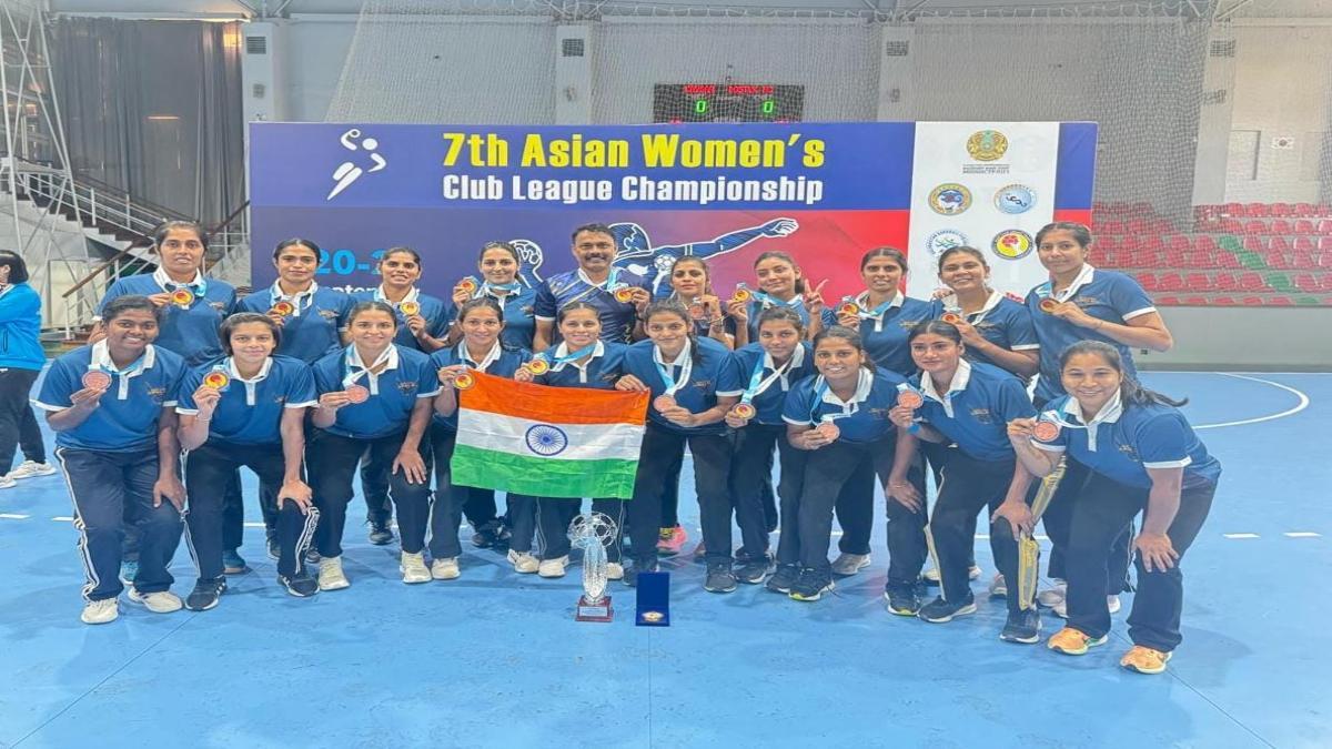 Indian Women Win Bronze at the Asian Women’s Club League Handball Championship in Kazakhstan 