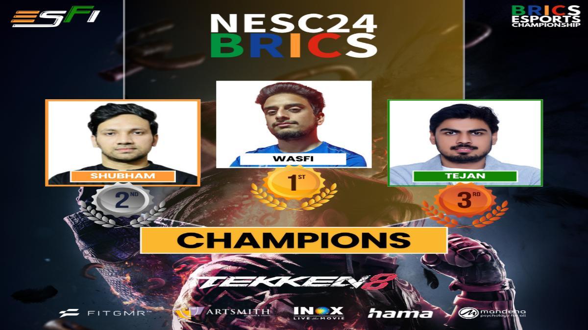 Wasfi, Shubham to represent India at BRICS Esports Championship after topping ESFI’s NESC24