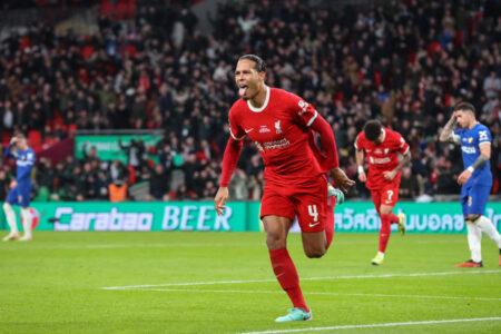 virgil van dijk liverpool vs chelsea 2024 efl cup final