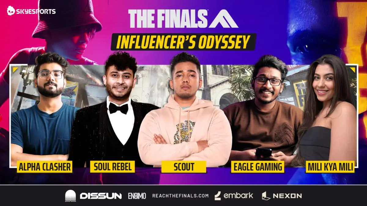 Skyesports Unveils THE FINALS – Influencer’s Odyssey: Scout, Eagle Gaming, Alpha Clasher, Mili Kya Mili, & More Join