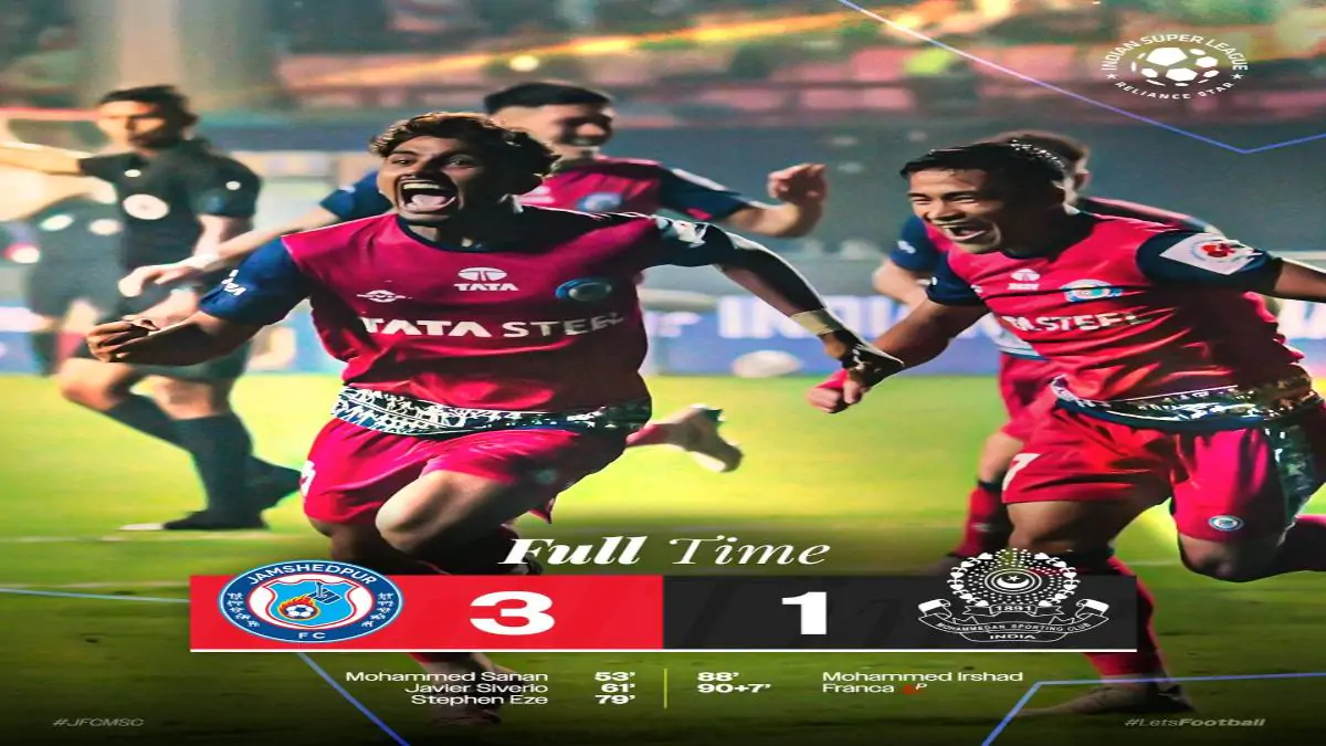 Dominant Jamshedpur FC put on a commanding display in 3-1 win over Mohammedan SC